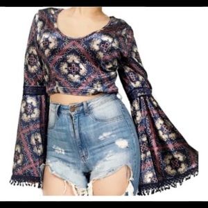 Band Of Gypsies Crop Top NWOT